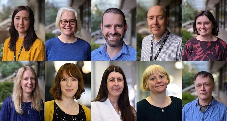 A grid of photos of Subject Librarian headshots